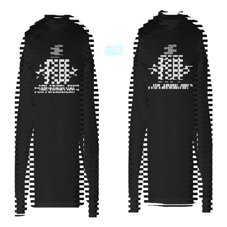 Fiji Today Tomorrow Always フィジー ラグビー 長袖Tシャツ