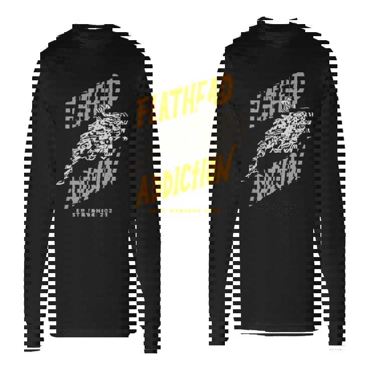 Flathead Addiction マゴチ 釣り 長袖Tシャツ