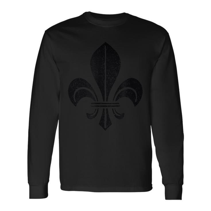 Fleur De Lisímbolo Fleur-De-Lys Heraldica Francia Camiseta de manga larga