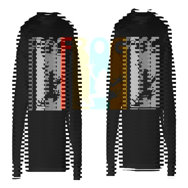 Frog カエル 動物 長袖Tシャツ