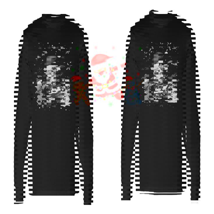 Dabbinganta Christmas おかしいdabサンタクロースクリスマス 長袖Tシャツ ギフトのアイデア