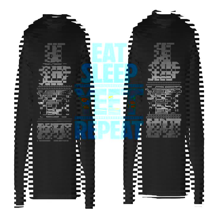 Eat Sleep Yeet Repeat Vintage Yeet Apparel Long Sleeve T-Shirt