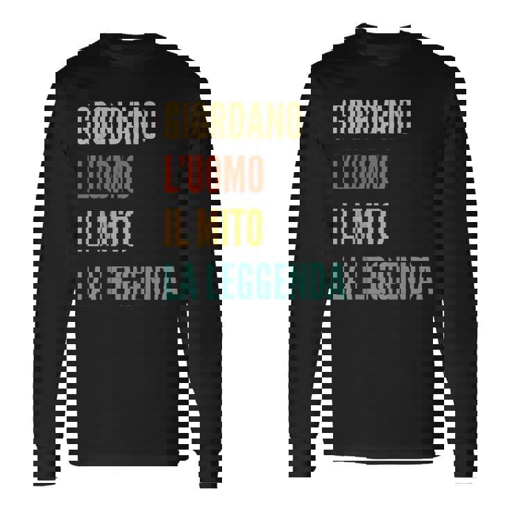 Italian First Name Giordano 長袖Tシャツ