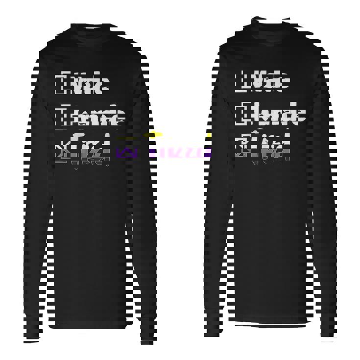 Lgbt プライド ノンバイナリー フラッグ ノンバイナリー 長袖Tシャツ