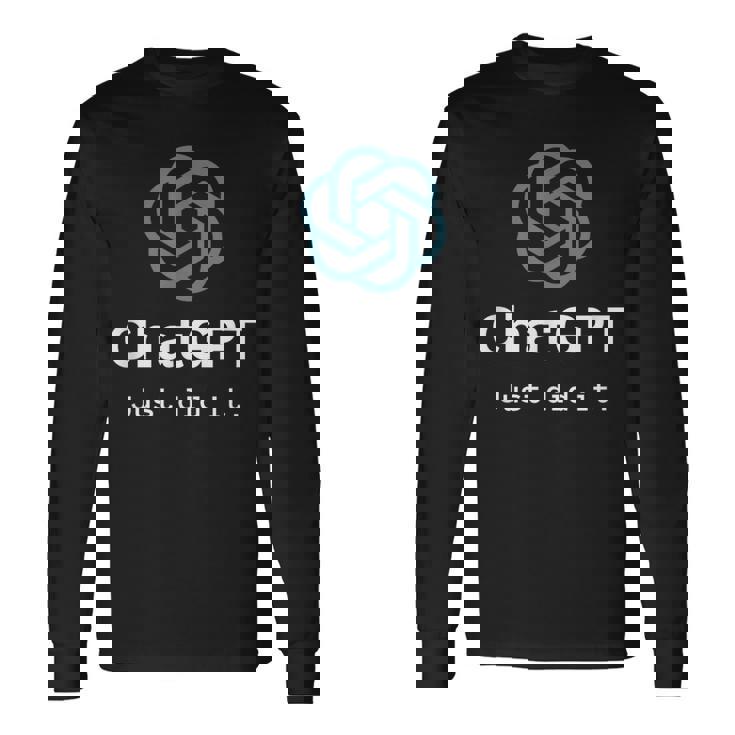 Nerd Chatgpt Just Did It デザイン 長袖Tシャツ ギフトのアイデア