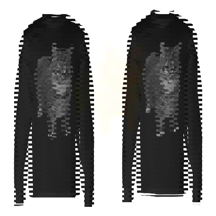 Oiia Oiia スピニングキャットミーム 長袖Tシャツ