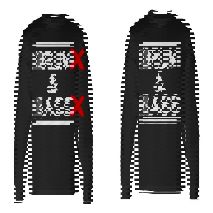 Rum And Ass Lovers Drum & Bass パロディ 皮肉なスローガン 長袖Tシャツ