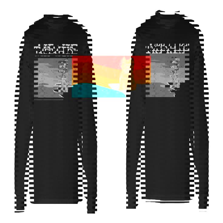 Take A Hike ケアンテリア グラフィック ハイキング 長袖Tシャツ