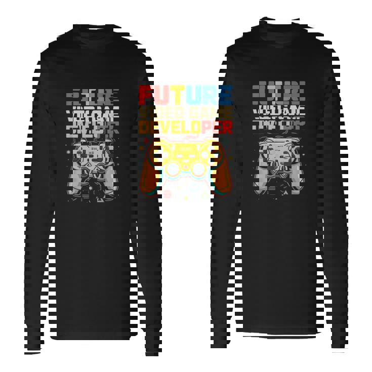 Futureideo Game Developer Gamer Coding Tech Geek 長袖Tシャツ