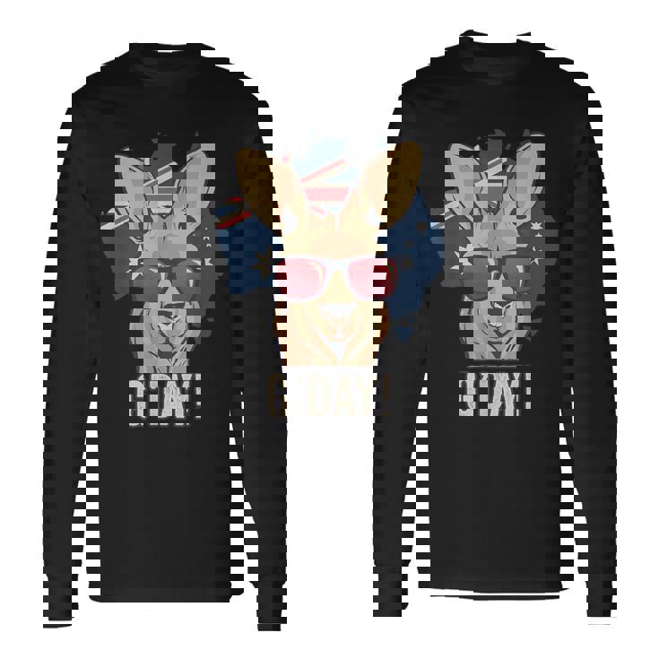 G'dayオーストラリアのお土産カンガルーギフト 長袖Tシャツ