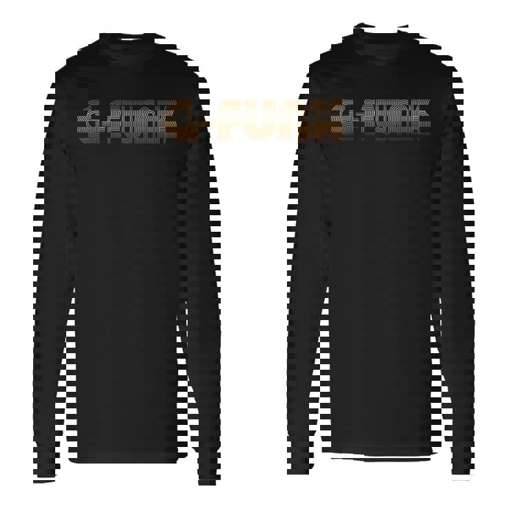 G-Funk 70年代のサウンドにインスパイアされたレトロヴィンテージ 長袖Tシャツ