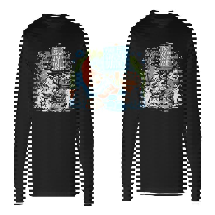 Garden Gnomes Gnome Lover Gnome ガーデニング 長袖Tシャツ