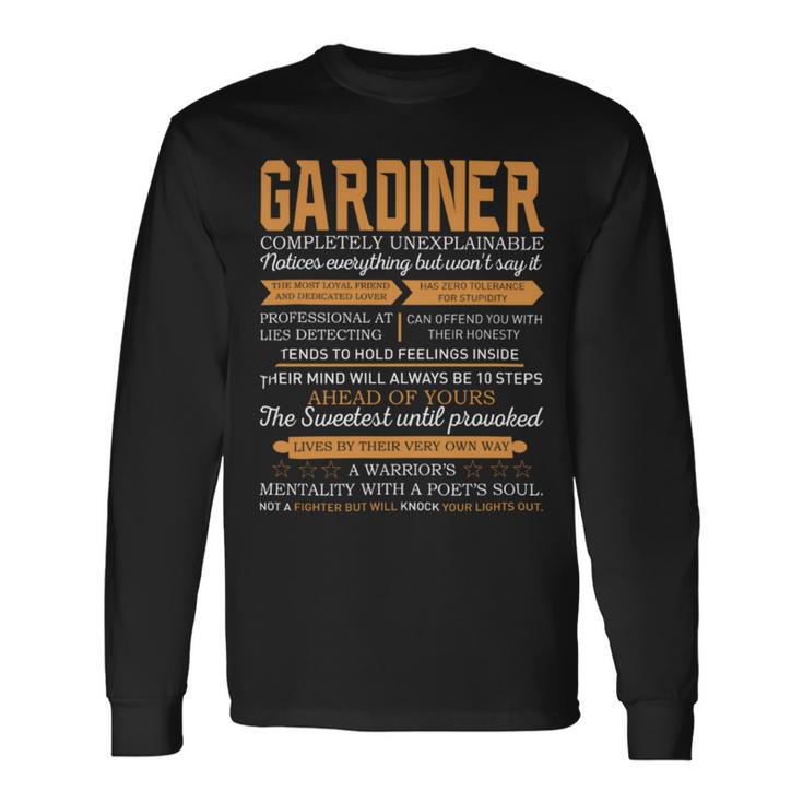 Gardiner Completely Unexplainable Notices Everything But Won’T Say It Name Long Sleeve T-Shirt
