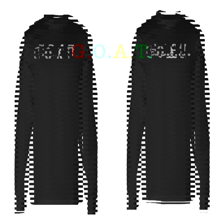 Goat Greatest Of All Time レインボーオールインチャンピオンtシャツ 長袖Tシャツ