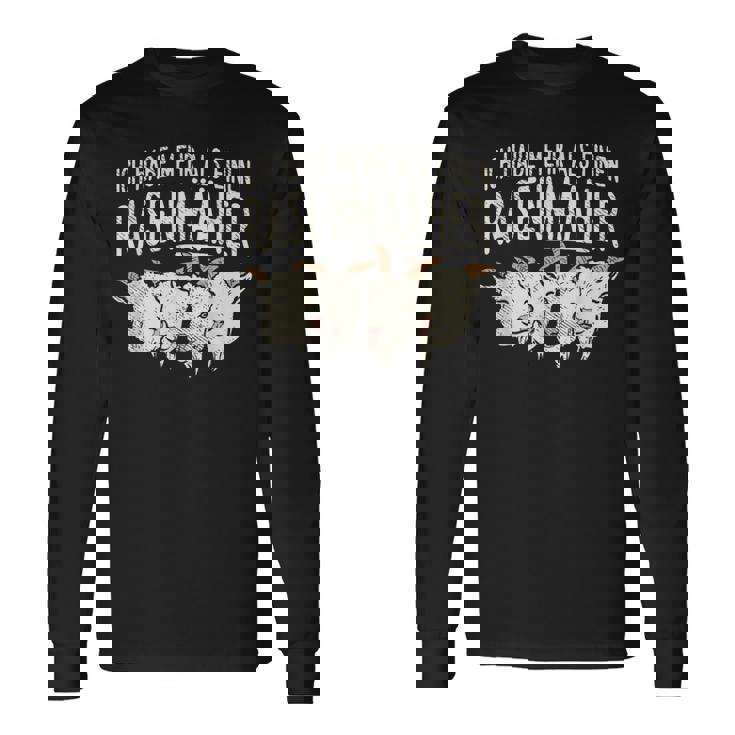 Goat I Have More Than A Lawn Mower Goat 長袖Tシャツ