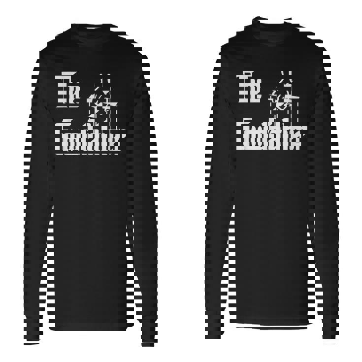 The Goodfather 父の日 ギフト グラフィック ホワイト 長袖Tシャツ