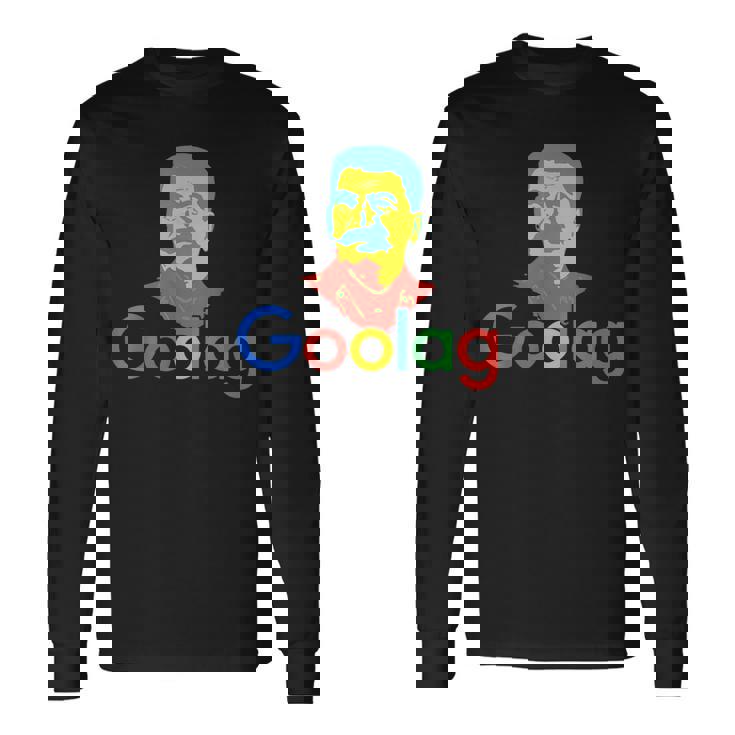 Goolag ファニーソビエト時代政治ジョーク 言論の自由スターリン 長袖Tシャツ