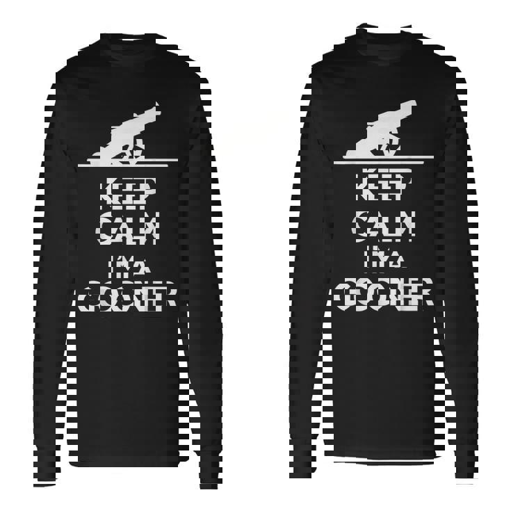 Gooner フットボールファン Keep Calm Gooner アーセナルギフト 長袖Tシャツ