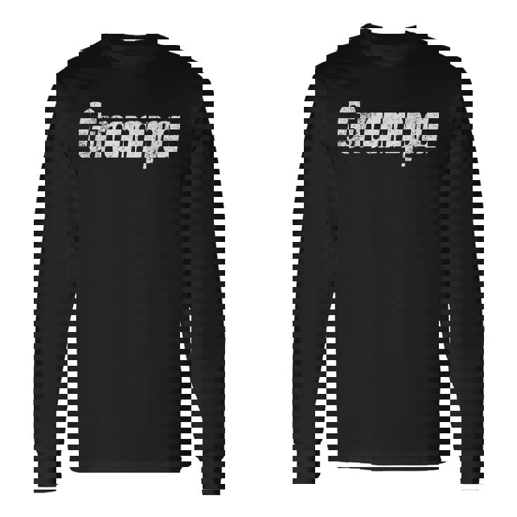 Grampa Grandfather 面白い父の日のギフト 新しいおじいちゃん 長袖Tシャツ