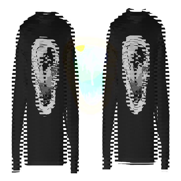 Gravity Is A Myth カラビナ ロッククライミング 山登り 長袖Tシャツ