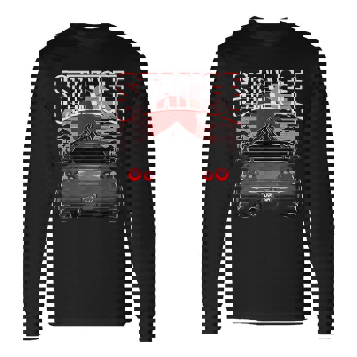 ブラック Gt R 34 Jdm スカイラインチューナー レーシングスタンス カードリフト 長袖Tシャツ