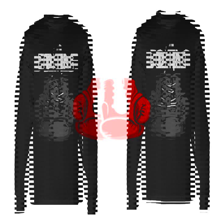 Guantes De Boxeo Love Boxeo Camiseta de manga larga