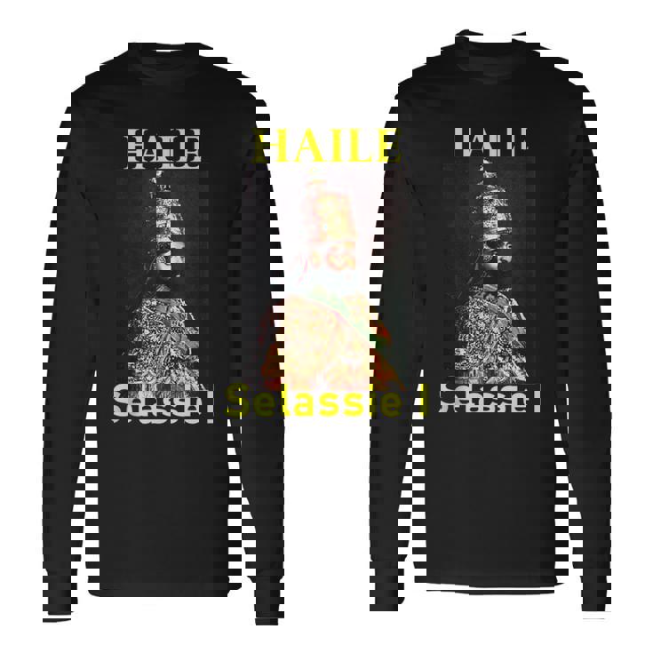 Haileelassie Rastafari In Mangas Camiseta de manga larga