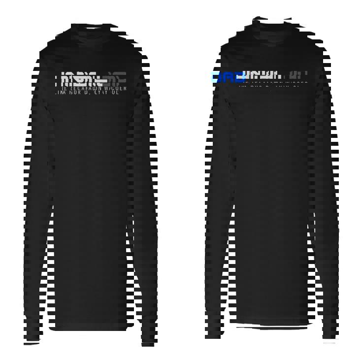 Handball Dad Only Way クーラー ハンドボール ファニースポーツ 長袖Tシャツ