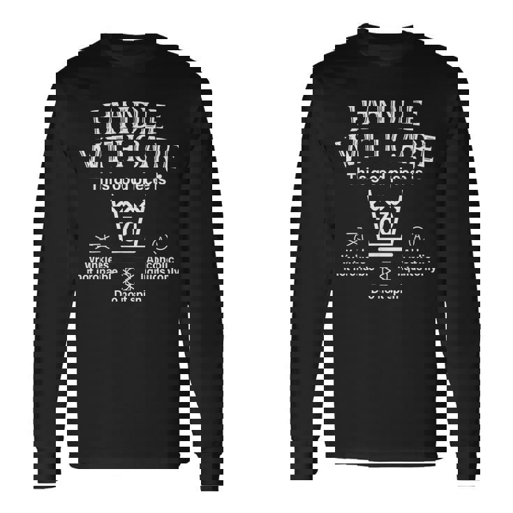 Handle With Care This Good Piece Is 70 70年 70歳の誕生日 長袖Tシャツ