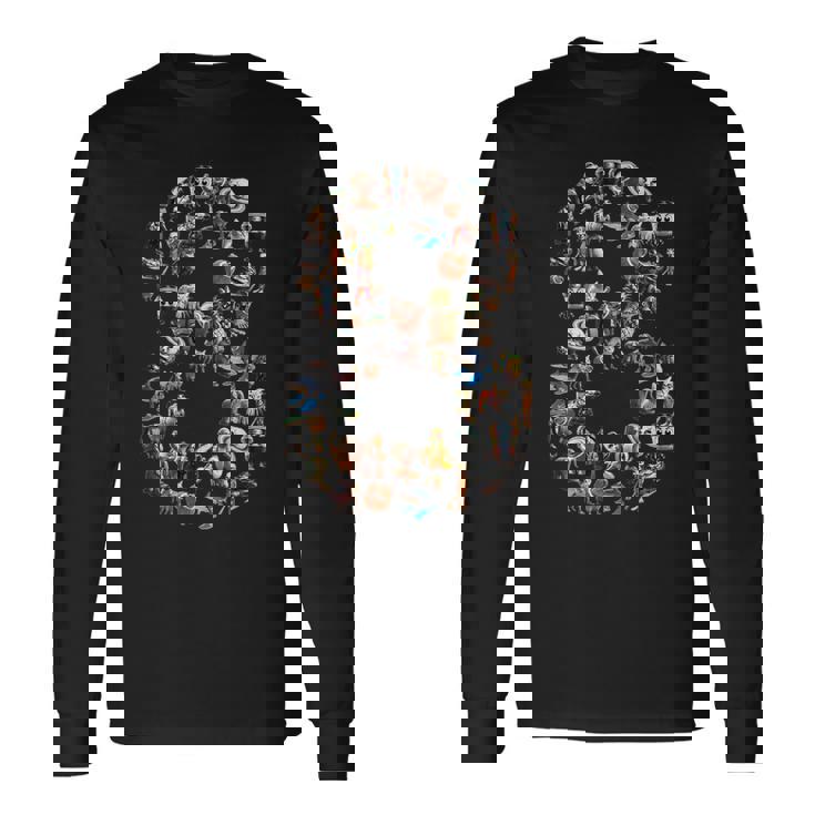 Happy 8Th Birthday 男の子 イタリアン ブレイン ミーム パーティー 面白い 長袖Tシャツ