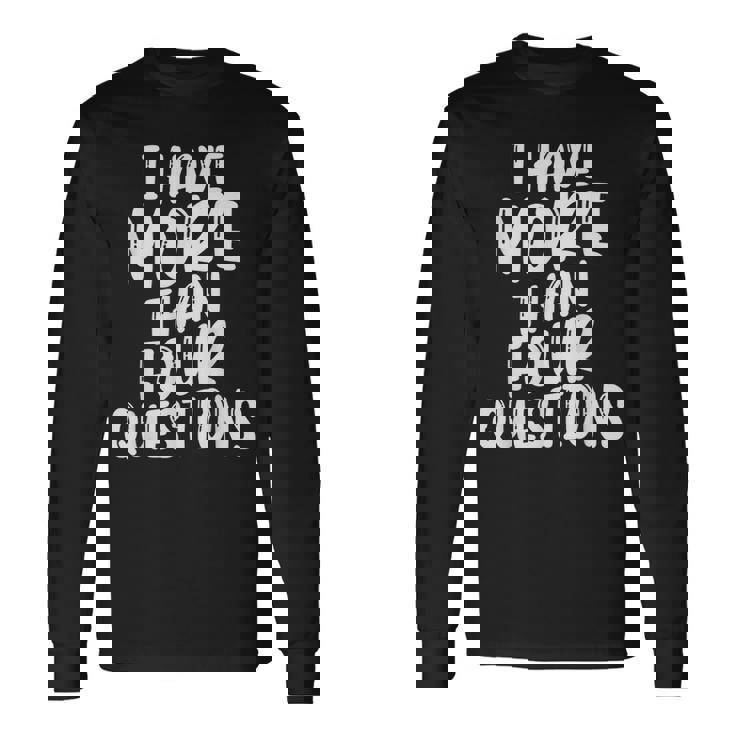 I Have More Four Questions 面白い ハッピー過越祭 キッズ 長袖Tシャツ