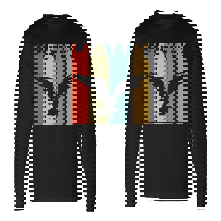 Hawk 鷹 動物 長袖Tシャツ