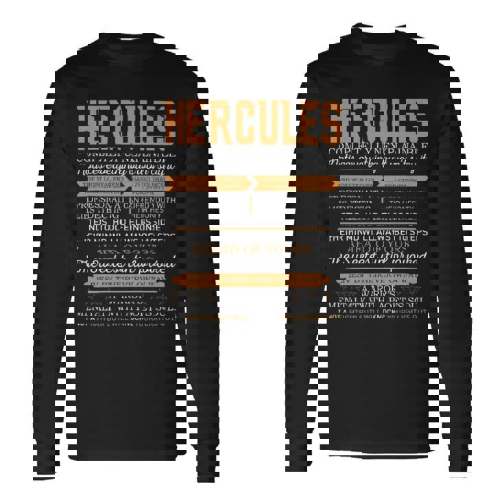 Hercules Completely Unexplainable Notices Everything But Won’T Say It Name Long Sleeve T-Shirt