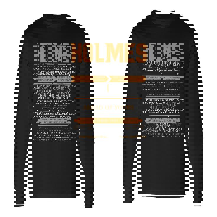 Holmes Completely Unexplainable Notices Everything But Won’T Say It Name Long Sleeve T-Shirt