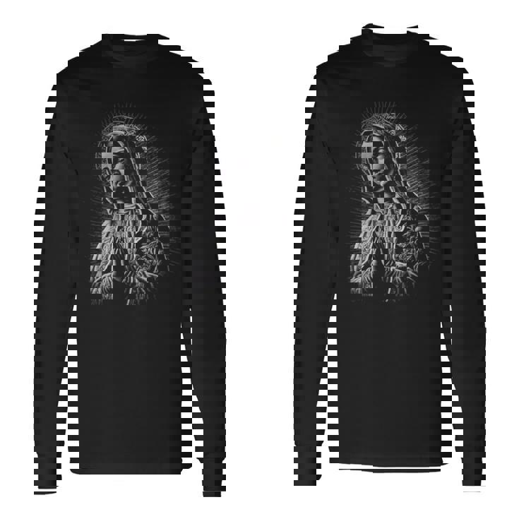 Holy Mary 神の聖母マリア 携帯電話ケース 長袖Tシャツ