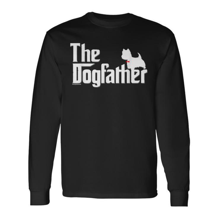 Hombre Westie Camisa Westie Dad Camiseta de manga larga