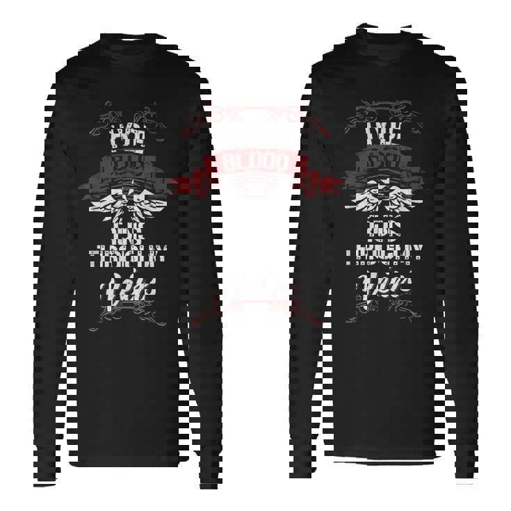 Hyde Blood Runs Through Myeins 苗字 Family 長袖Tシャツ