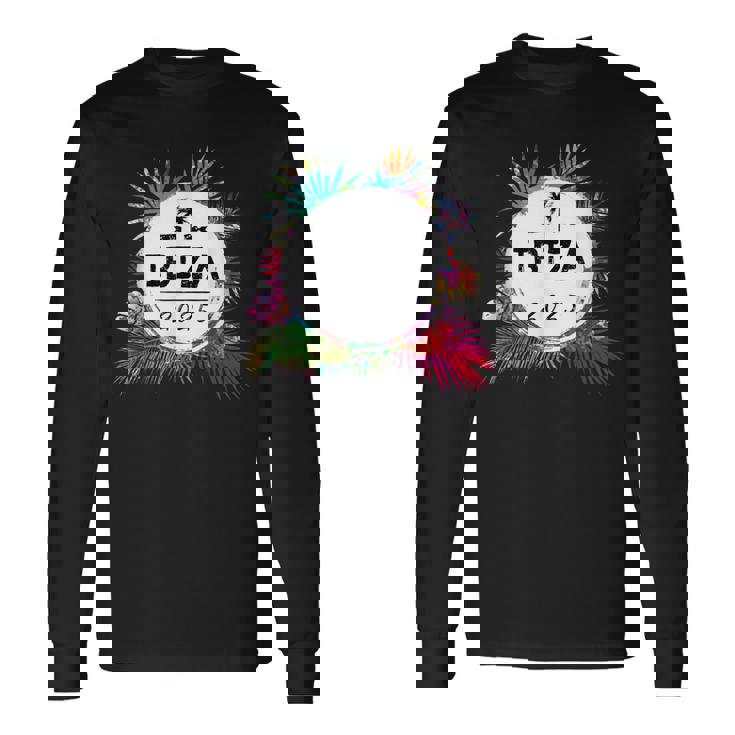 Ibiza 2025 カラフル 長袖Tシャツ