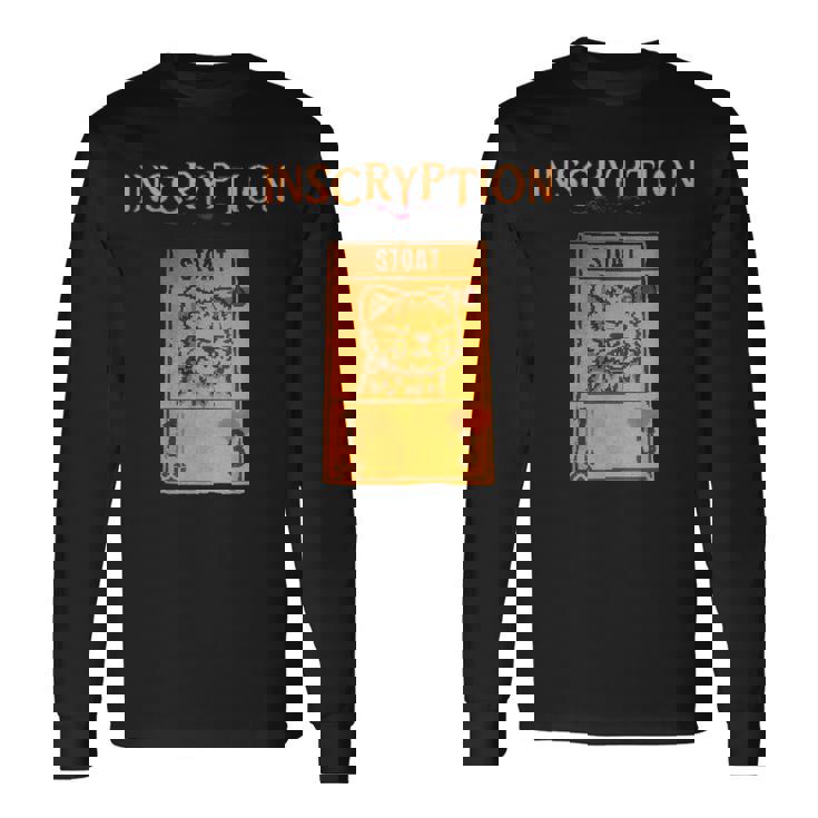 Inscryption 心理ストード カードゲーム ハロウィン 怖い 長袖Tシャツ