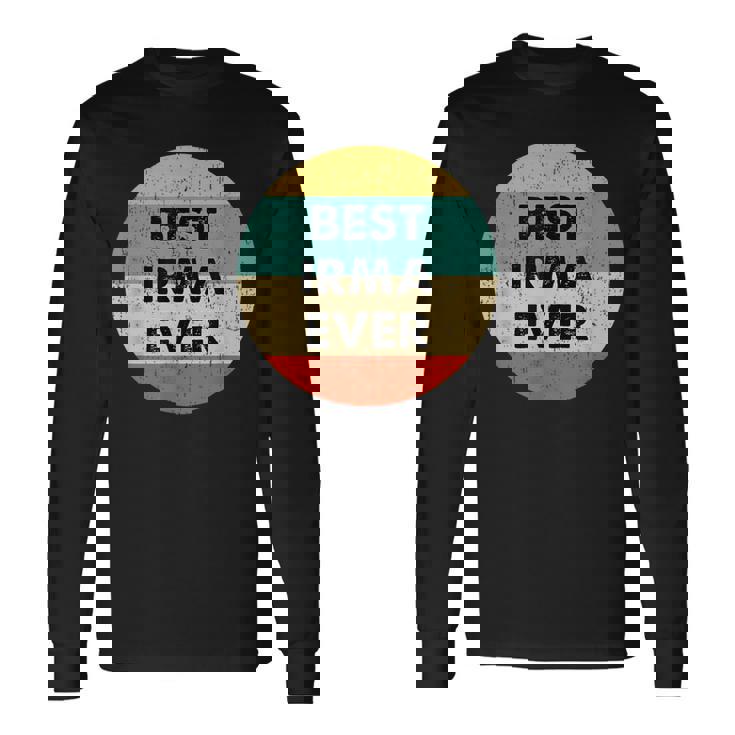 Irma 名前 長袖Tシャツ