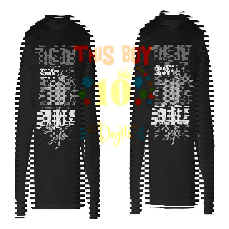 It's My 10Th Birthday シャツ ダブルディジット 10歳 男の子 長袖Tシャツ