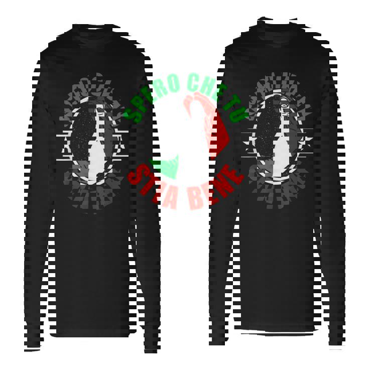 Italia Regalo Para Italia Italia Italiano Hombre Camiseta de manga larga