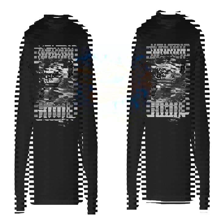 Italian Brainrot Bombardino Crocodilo 長袖Tシャツ