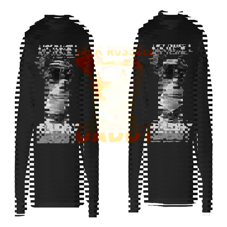 Jack Russell Daddyジャック・ラッセル・パパ・ヴァータグ・パパ・ジャック・ラッセル・テリア 長袖Tシャツ