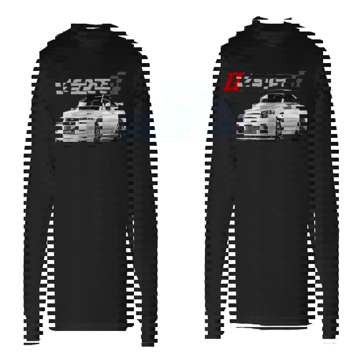 Jdm Car R34-Spec Ii Rb26 スカイライン 長袖Tシャツ