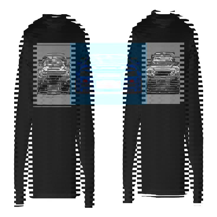 Jdm Gt R カーシーン チューニング スカイライン R34 ドリフト インポート 長袖Tシャツ