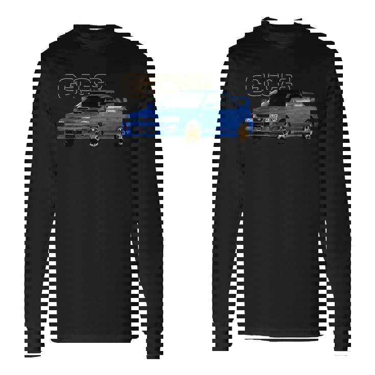 Jdm Rally Blue Car Gc8 バージョン5 長袖Tシャツ