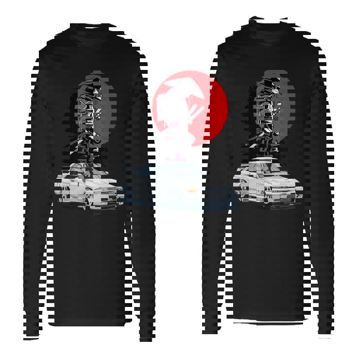 Jdm スカイライン R32 カーチューニング ジャパンサムライドリフト 長袖Tシャツ