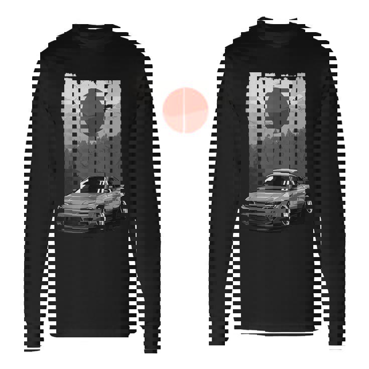 Jdm15 シルビアジャパン ドリフトカー ライジングサンチューニング 長袖Tシャツ