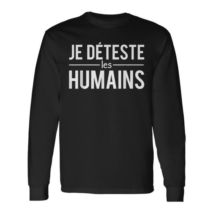 Sweat à Capuche "Je Déteste Les Gens" Avec Ours Buvant Du Café - Cadeau Drôle Pour Hommes Et Femmes - 241 G, Coupe Classique